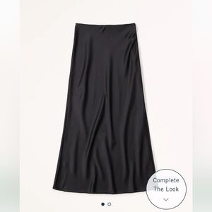 Abercrombie and Fitch Elevated Satin Maxi Skirt NWT